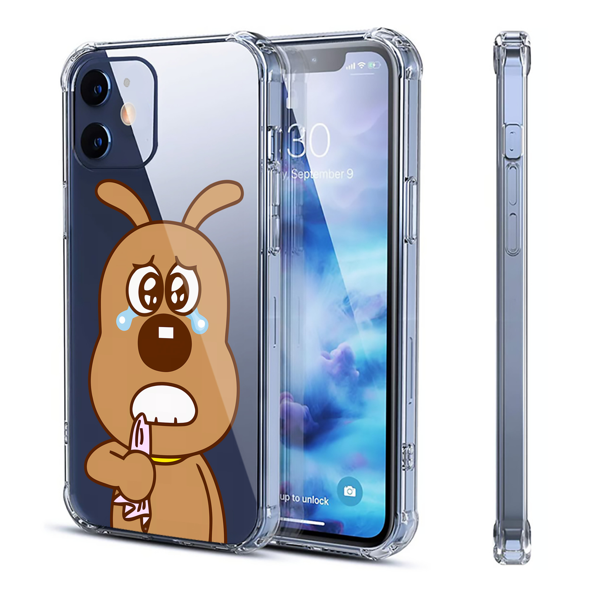 （画像用） アンパンマン Anpanman 【iPhone 12シリーズ対応】透明スマホケース（クリアソフトケース）